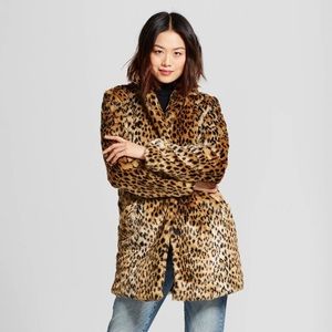 Cheetah Faux Fur coat
